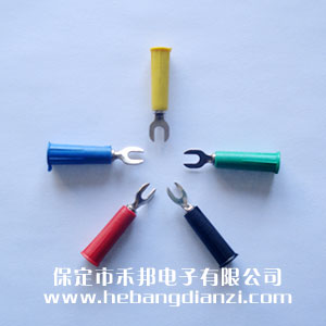 U型插片4mm-红色(sè) 黑色(sè) 黄色 绿(lǜ)色 蓝色